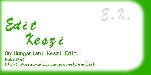 edit keszi business card